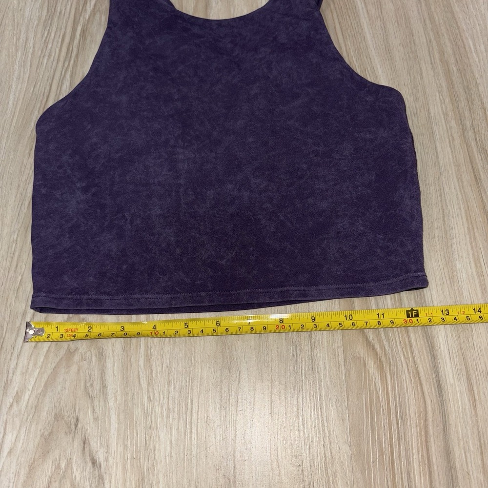 Athleta Conscious Crop Garment Wash Tank in Mythical Purple XS - Picture 5 of 7
